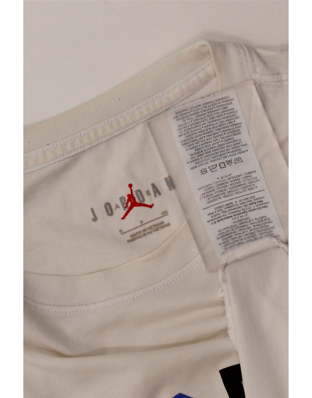 T-shirt grafica da uomo Jordan Top piccola in cotone bianco