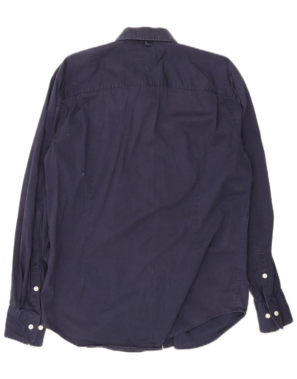Camicia da uomo Tommy Hilfiger XL in cotone blu navy