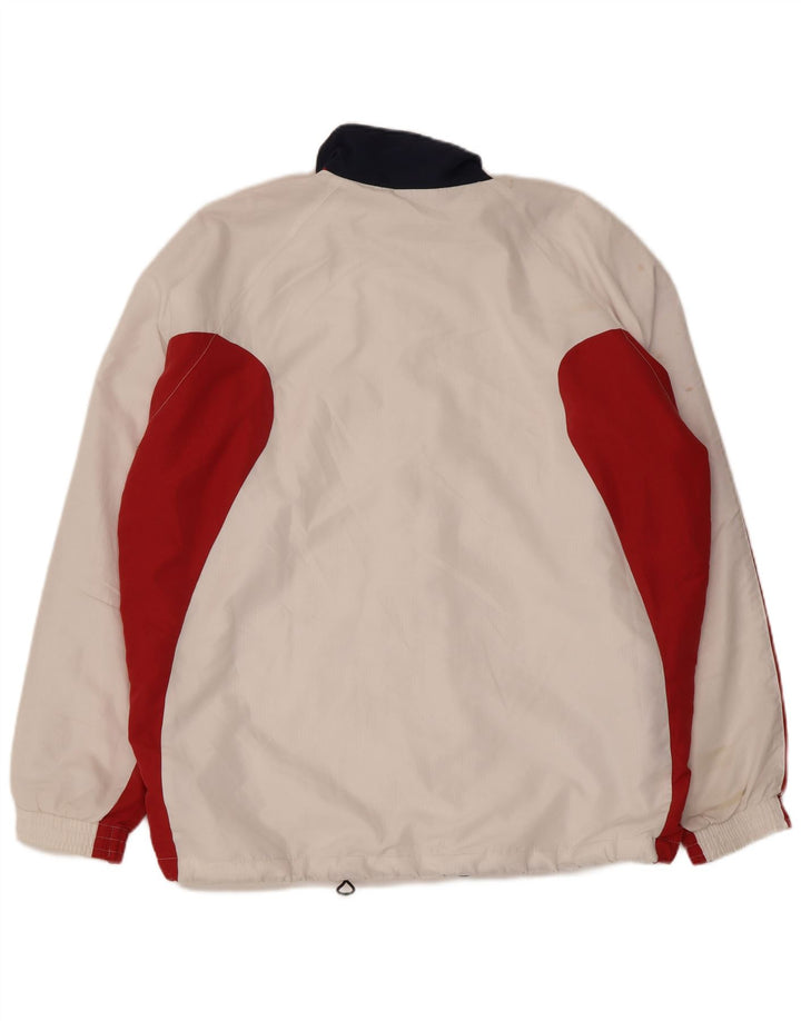 Giacca da tuta da uomo Diadora UK 42 XL Poliestere color block bianco