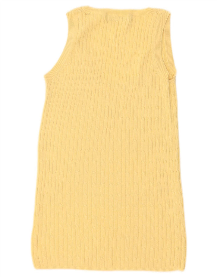 Canotta canotta da donna Zara UK 12 cotone giallo medio