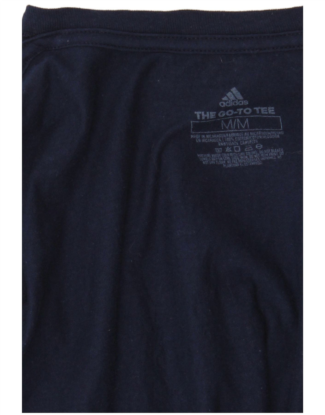T-shirt grafica da donna Adidas Top UK 14 medio blu navy