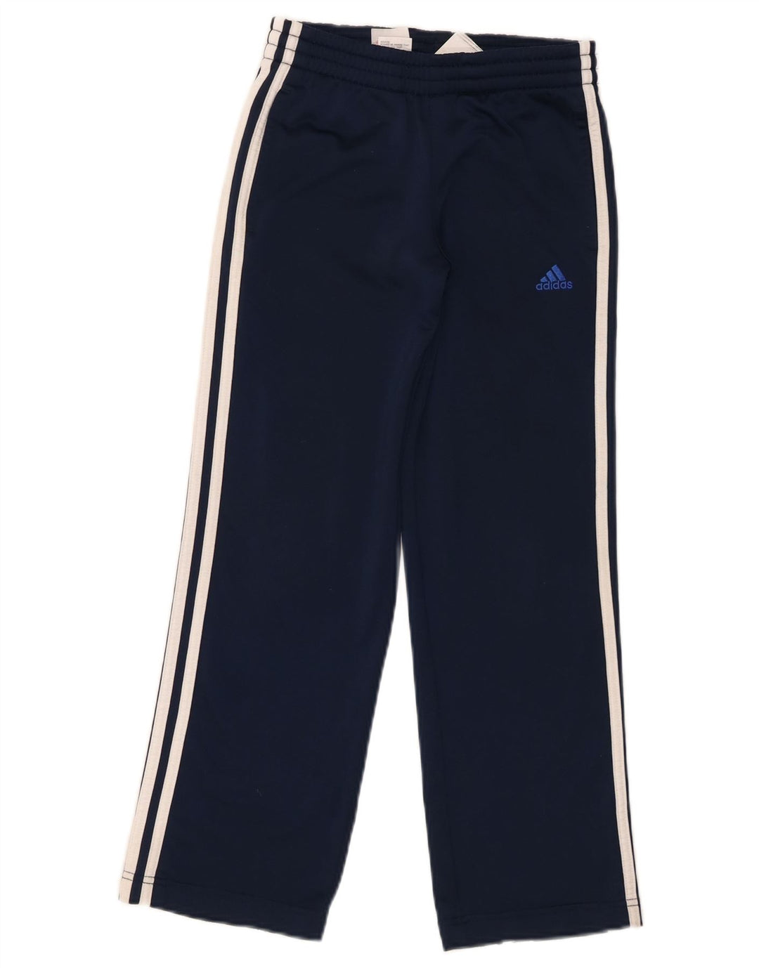 Pantaloni della tuta da ragazzo Adidas 9-10 anni in poliestere blu navy
