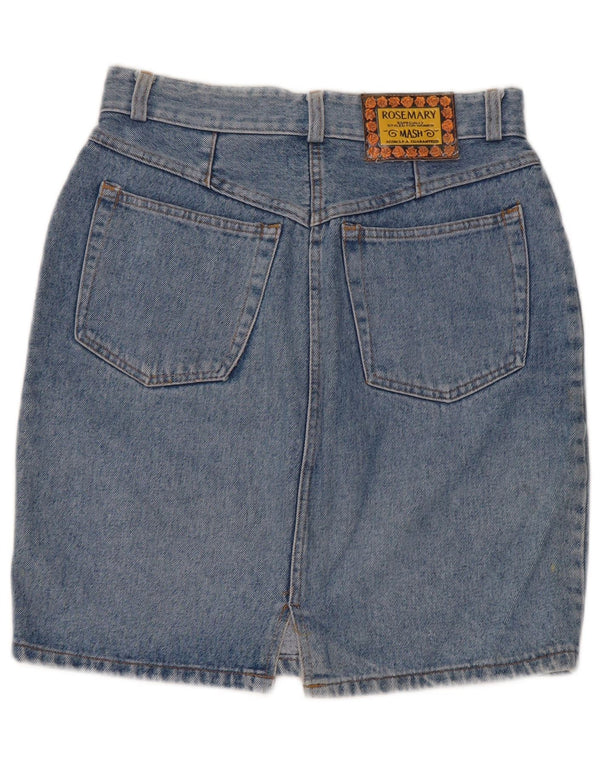 Gonna di jeans a vita alta da donna Mash IT 48 XL W34 Cotone blu