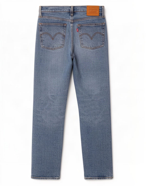 Jeans dritti Wedgie da donna Levi's W25 L27 cotone blu