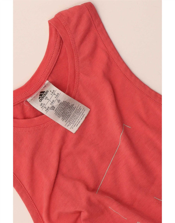 Canotta grafica da donna Adidas UK 8/10 piccola poliestere rosa
