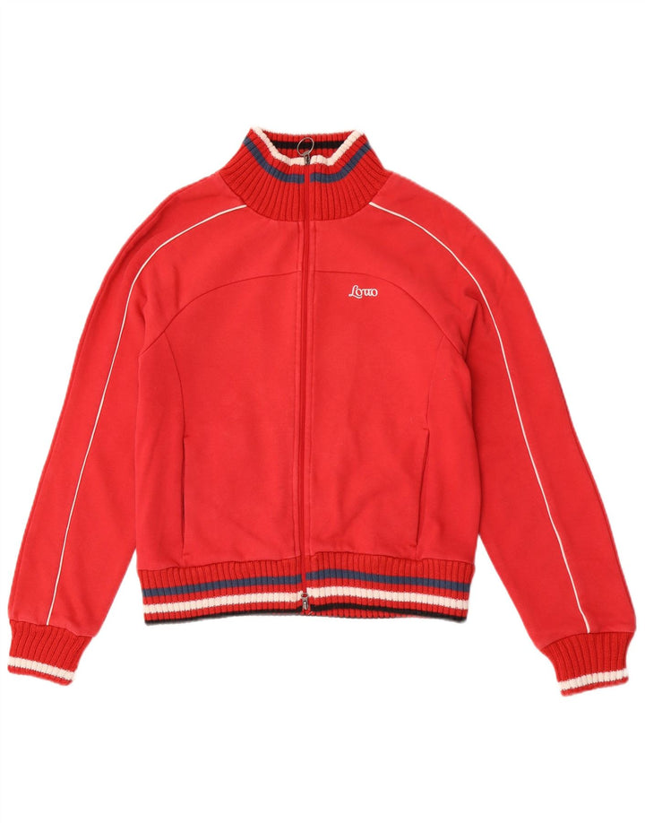 Giacca da tuta da donna Lotto UK 12 Cotone a righe rosse medie