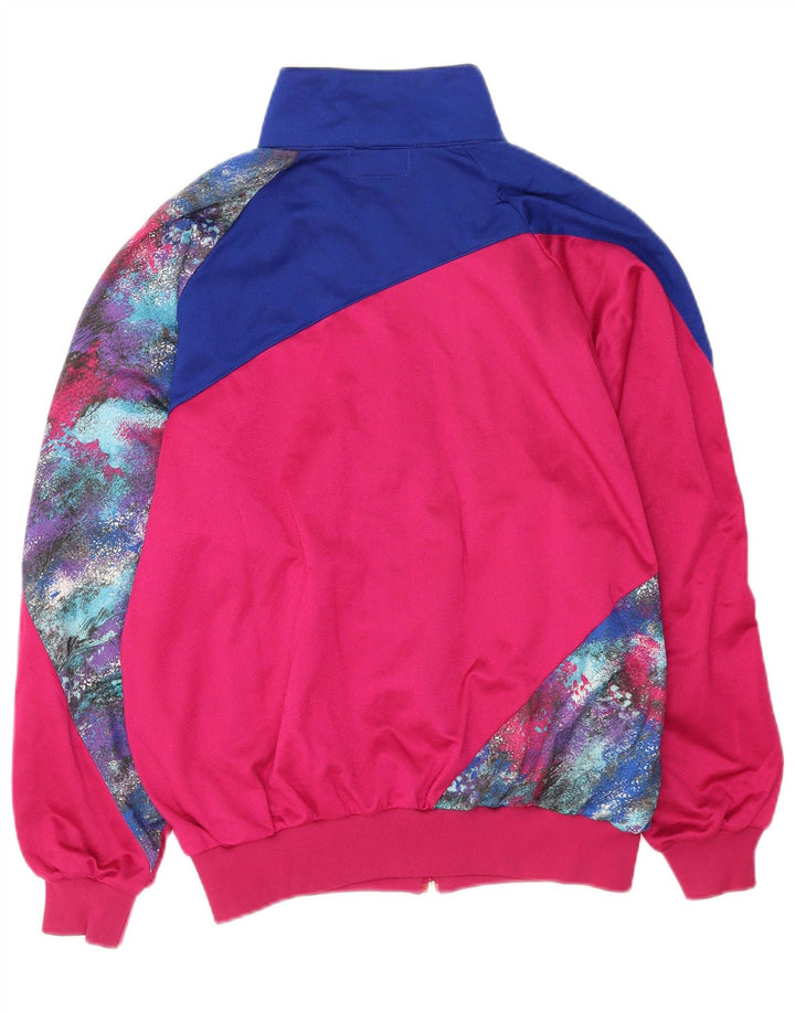 Giacca da tuta da uomo Asics IT 48 Poliestere color block rosa medio