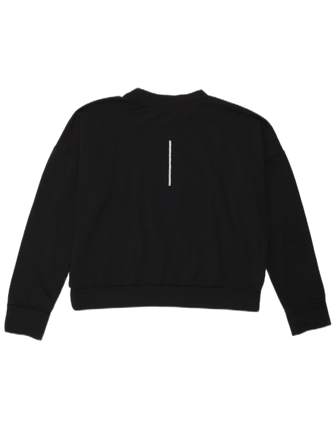 Nike - Felpa corta da donna, maglione, UK 12, medio, nero, poliestere, sportivo