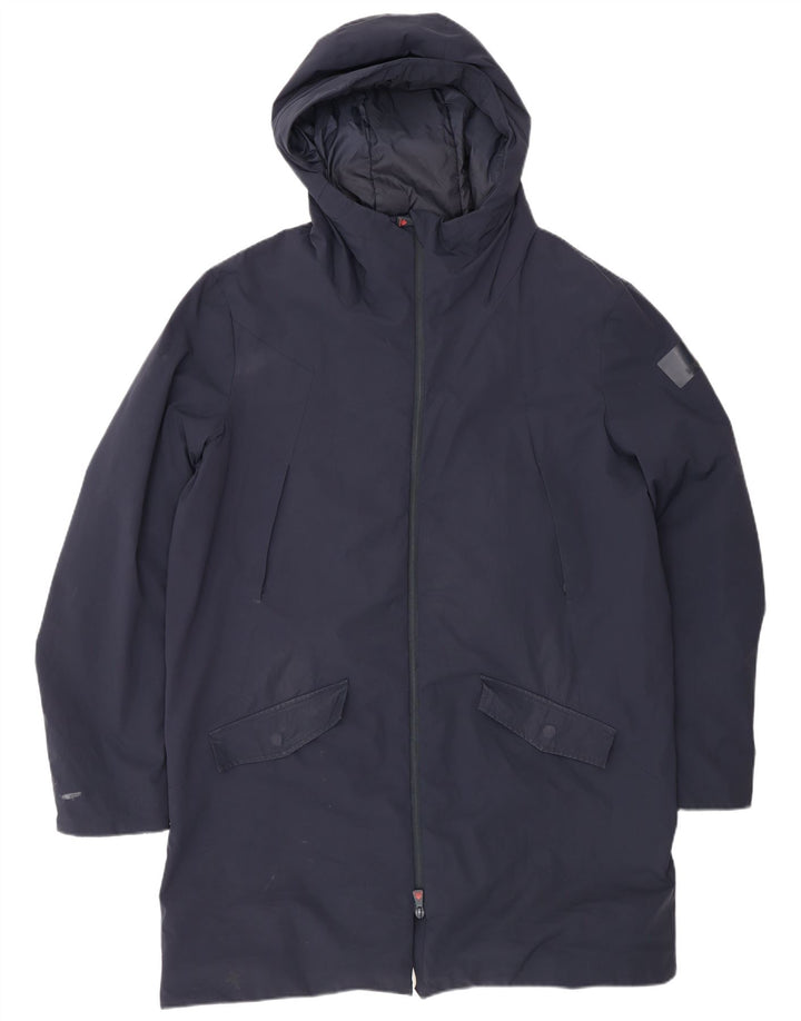 Parka da uomo con cappuccio Museum IT 54 2XL nylon blu navy