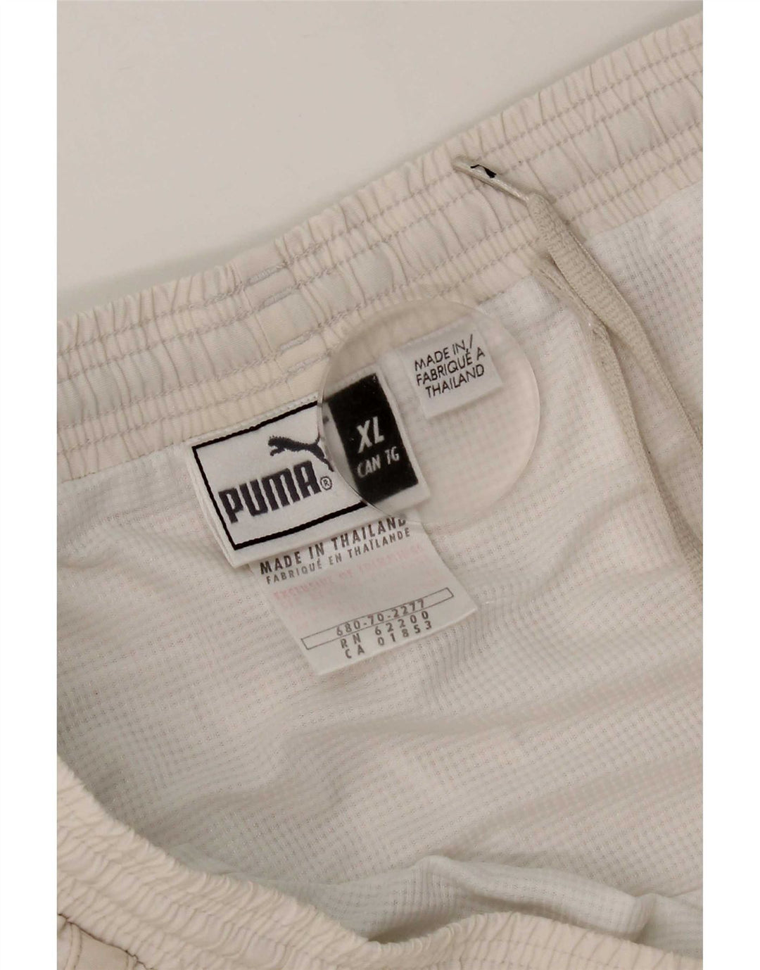 Pantaloncini sportivi da uomo Puma XL in nylon bianco