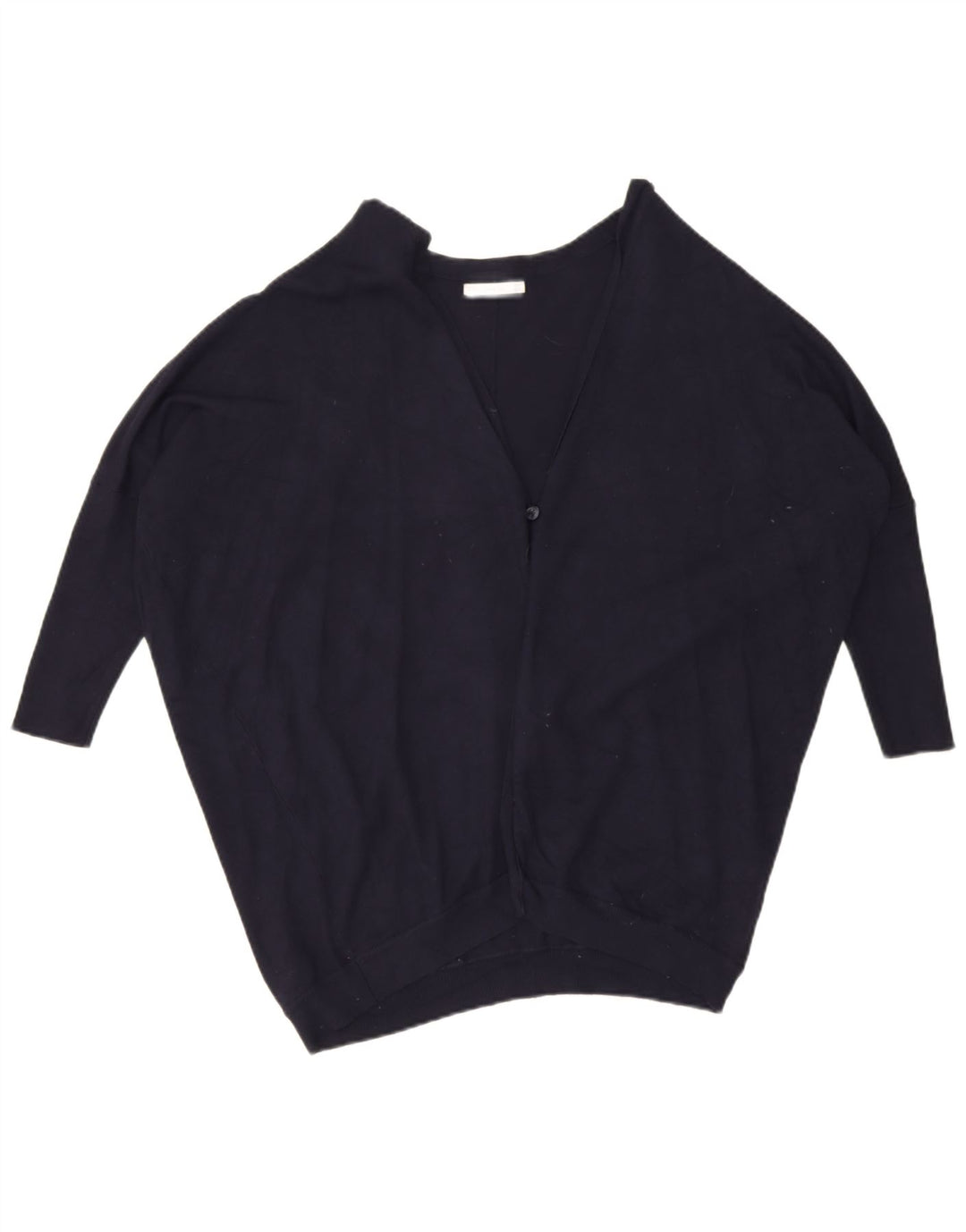 Maglione cardigan oversize a pipistrello da donna Zara UK 14 blu navy medio
