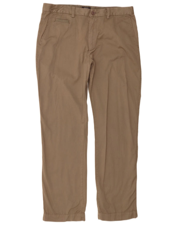 Pantaloni chino dritti da uomo Quiksilver W36 L32 in cotone beige