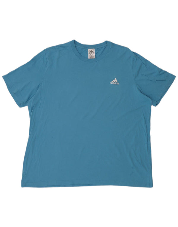 T-shirt da uomo Adidas Top 2XL in cotone blu