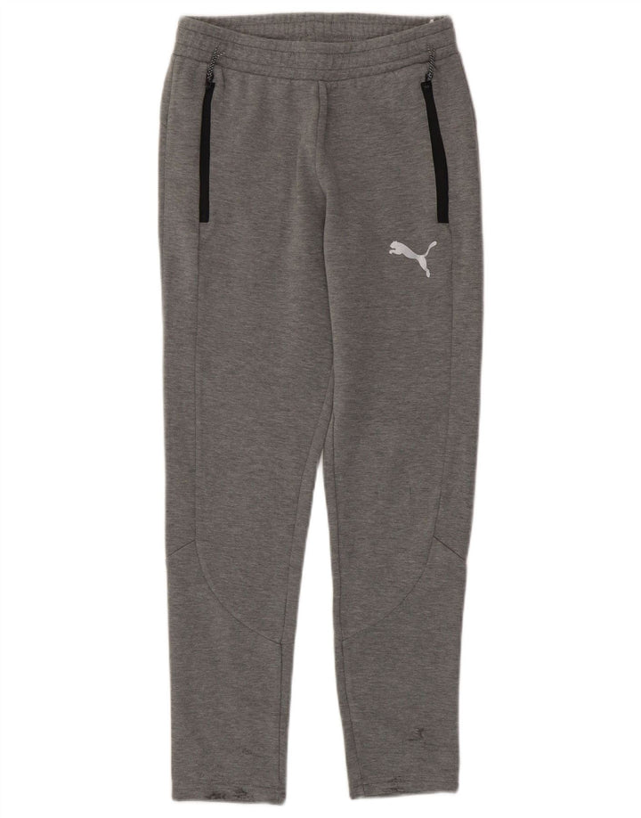 Pantaloni da tuta da uomo PUMA piccoli in cotone mélange grigio