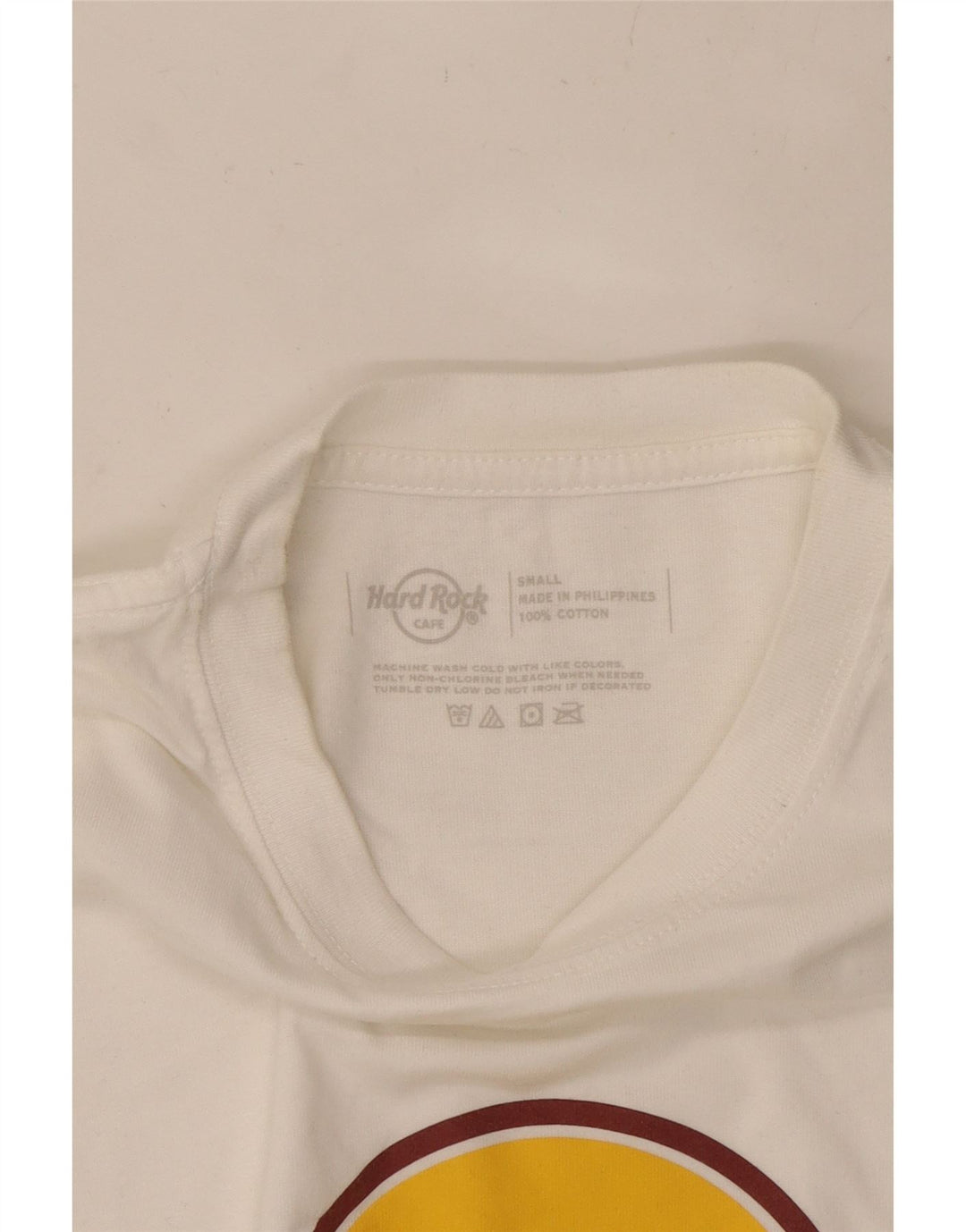 HARD ROCK CAFE T-shirt grafica da uomo Phnom Penh Top piccola in cotone bianco