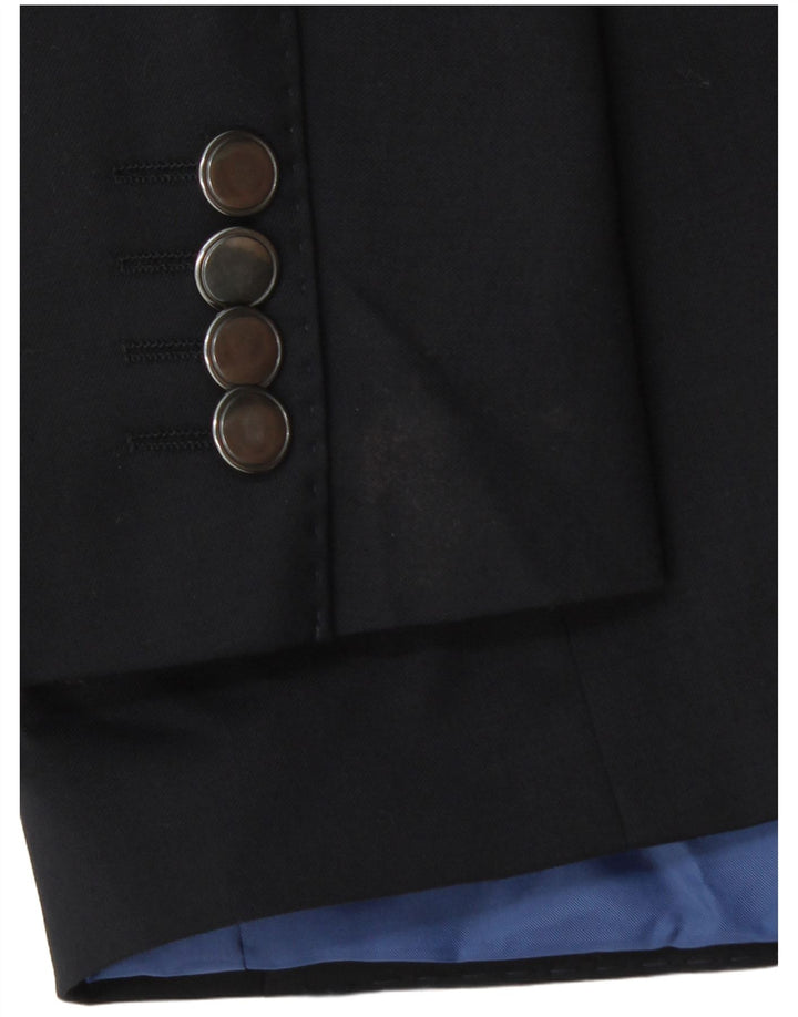 Giacca blazer a 2 bottoni Marks & Spencer da uomo UK 42 XL poliestere blu navy