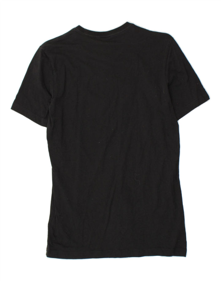 ADIDAS Mens Graphic T-Shirt Top Small Black Cotton Vintage Adidas and Second-Hand Adidas from Messina Hembry 