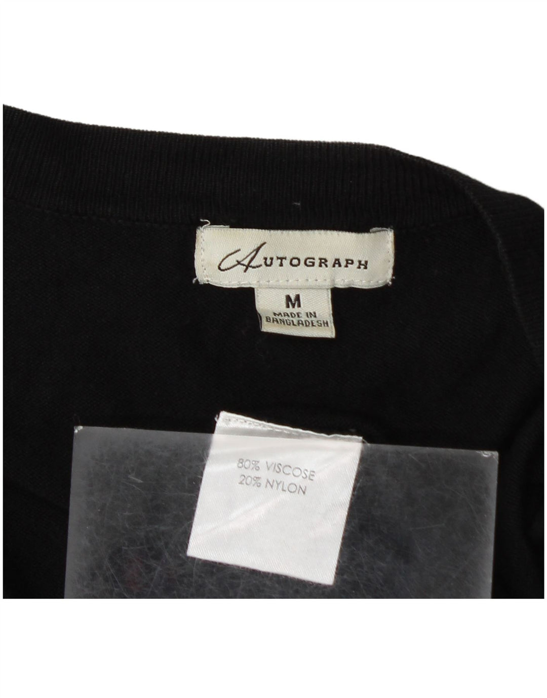 Maglione cardigan lungo da donna Marks & Spencer UK 14 medio nero