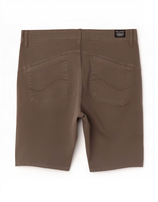 Pantaloncini chino da uomo Jack & Jones medi W33 in cotone grigio