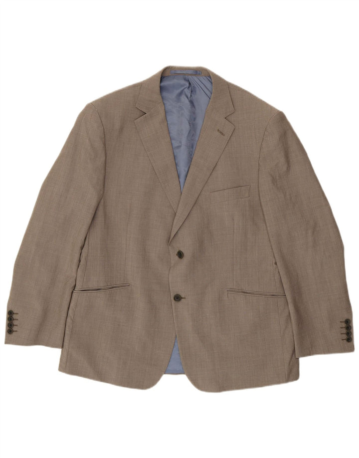 Giacca blazer a 2 bottoni da uomo Marks & Spencer UK 44 XL lana grigia