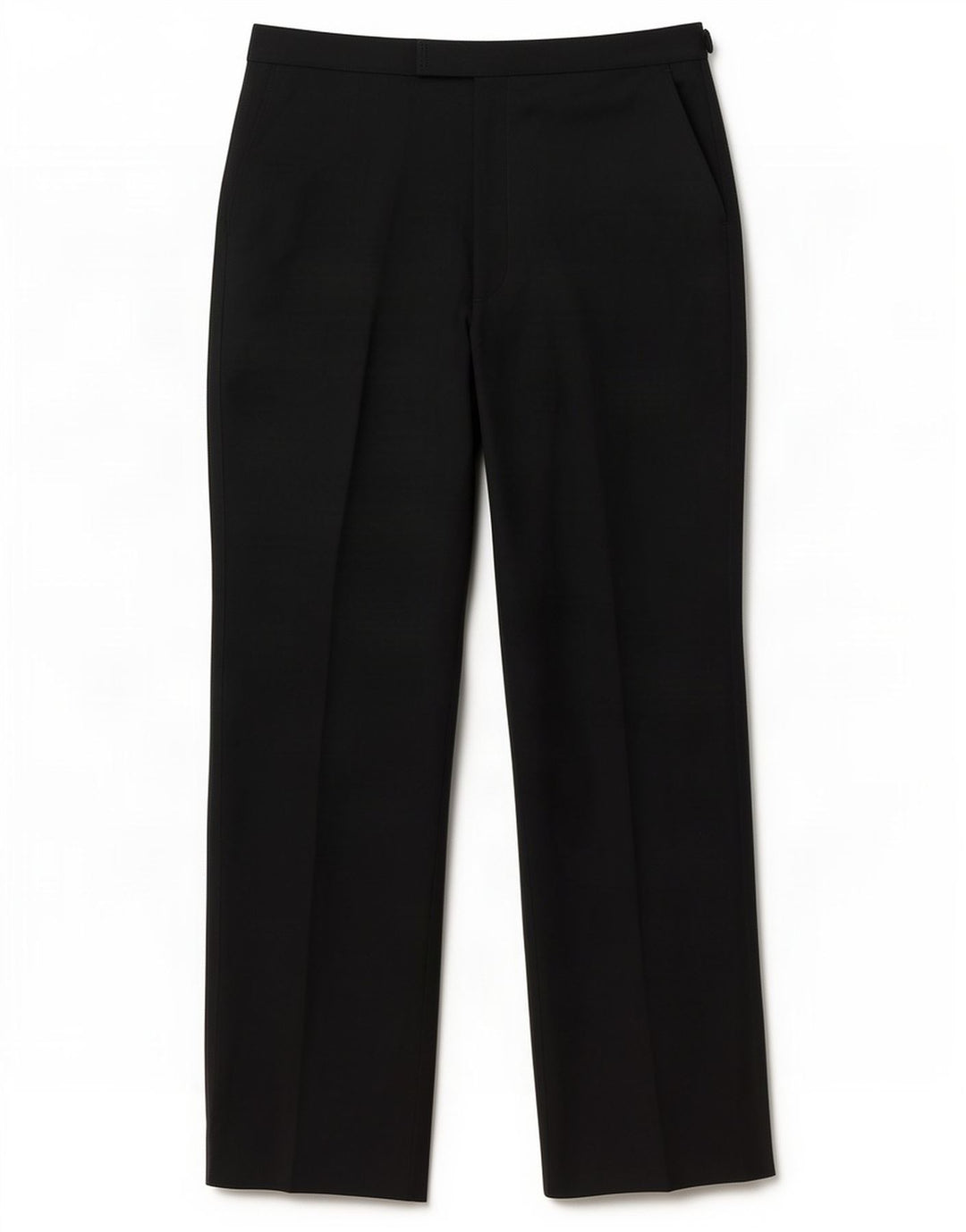 Pantaloni da abito dritti da uomo Marks & Spencer W34 L35 poliestere nero