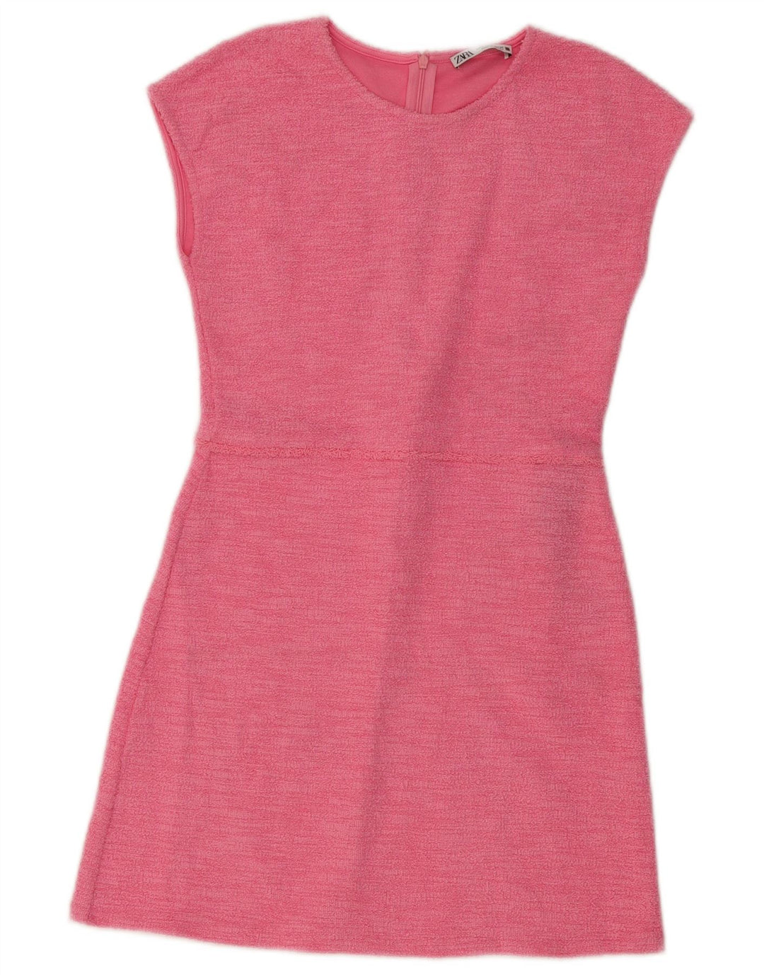 Abito a trapezio da donna Zara UK 10 piccolo in viscosa rosa