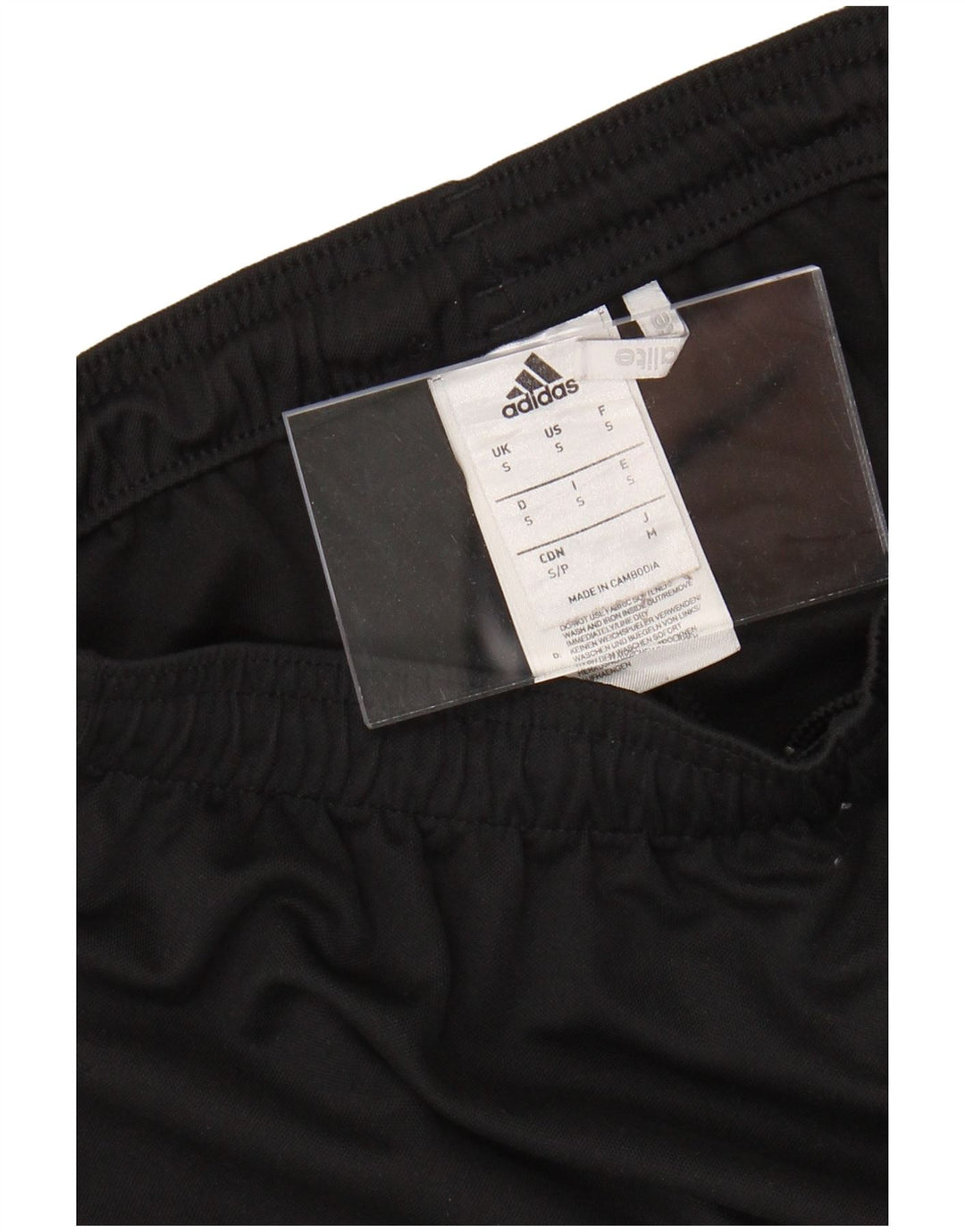 Pantaloncini sportivi ADIDAS Climalite da uomo piccoli in poliestere nero