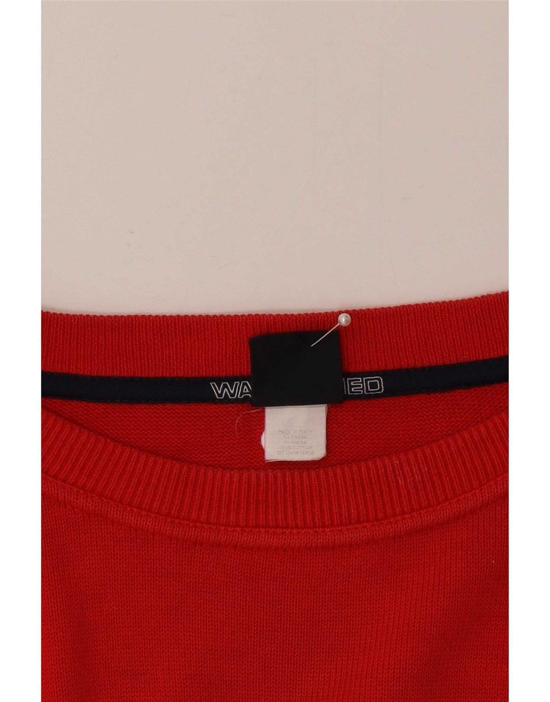 Maglione maglione girocollo da uomo Paul & Shark grande cotone rosso