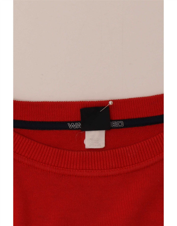 Maglione maglione girocollo da uomo Paul & Shark grande cotone rosso