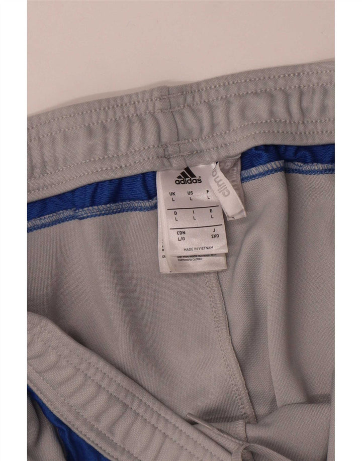 Pantaloni da tuta Adidas Climacool da uomo, grandi, in poliestere color block grigio
