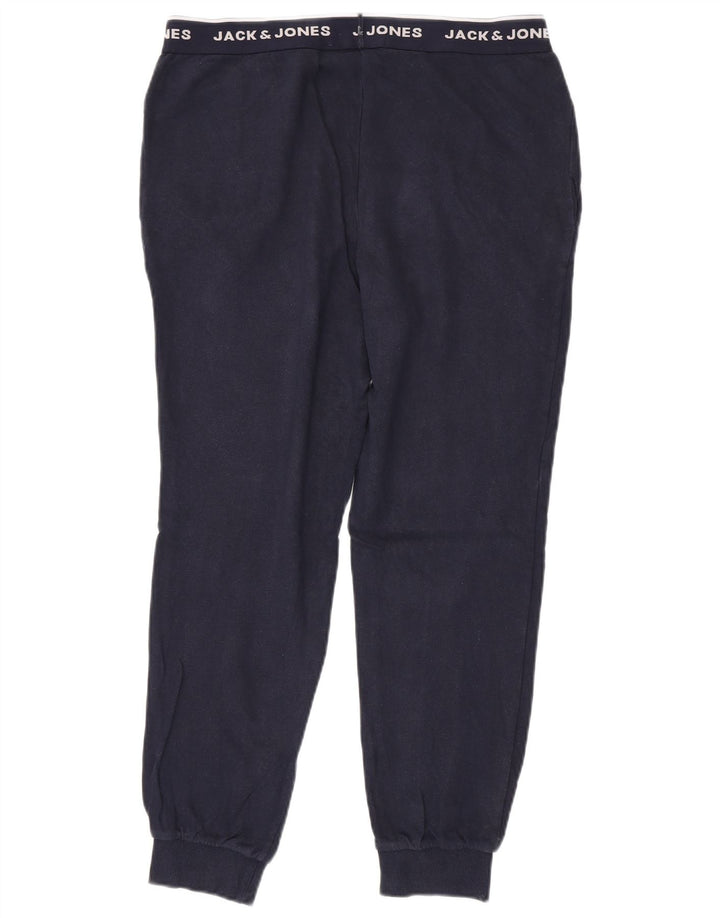JACK & JONES Pantaloni da tuta con grafica da uomo Joggers medio blu navy