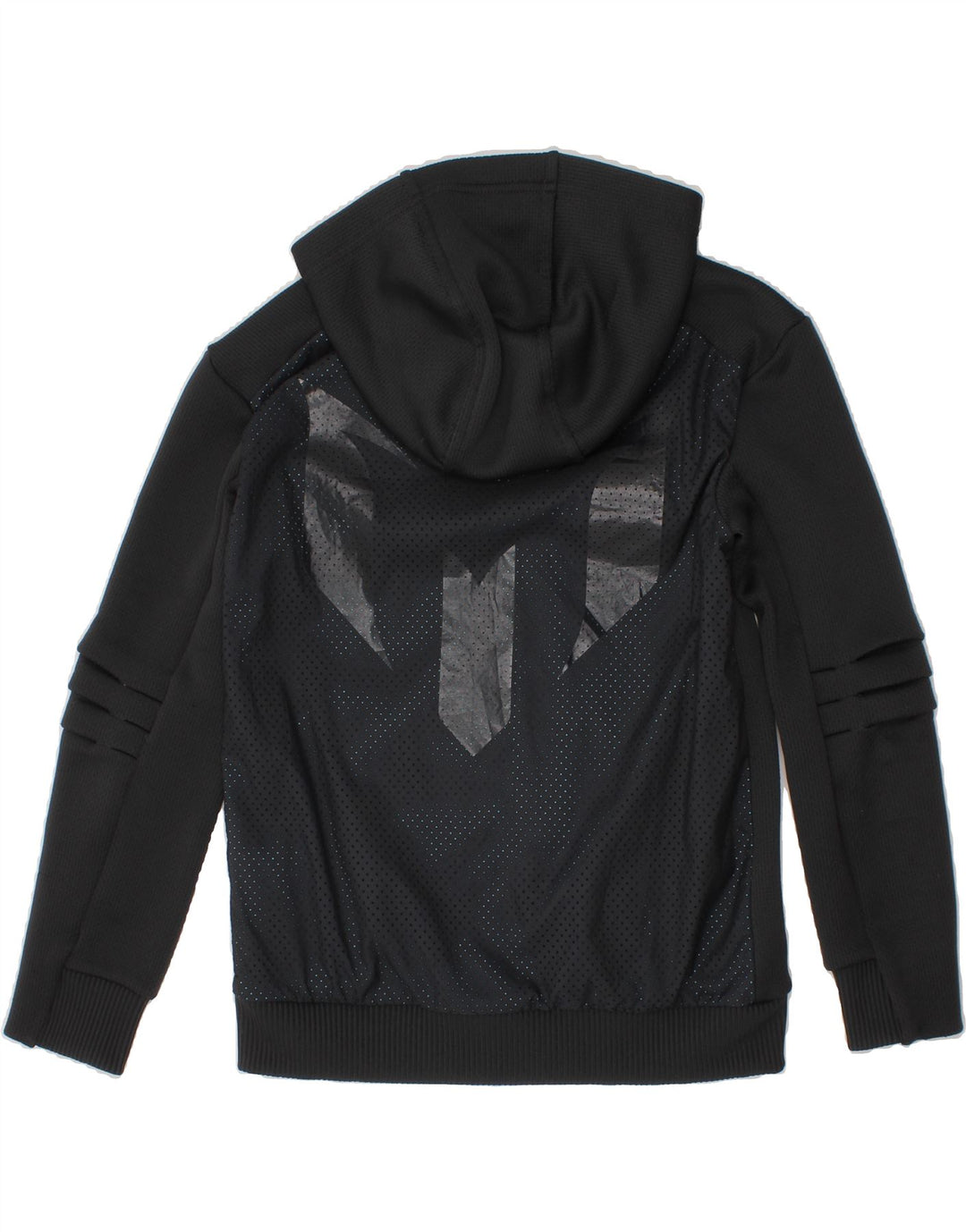 ADIDAS Boys Zip Hoodie Sweater 7-8 Years XS  Grey Polyester Vintage Adidas and Second-Hand Adidas from Messina Hembry 