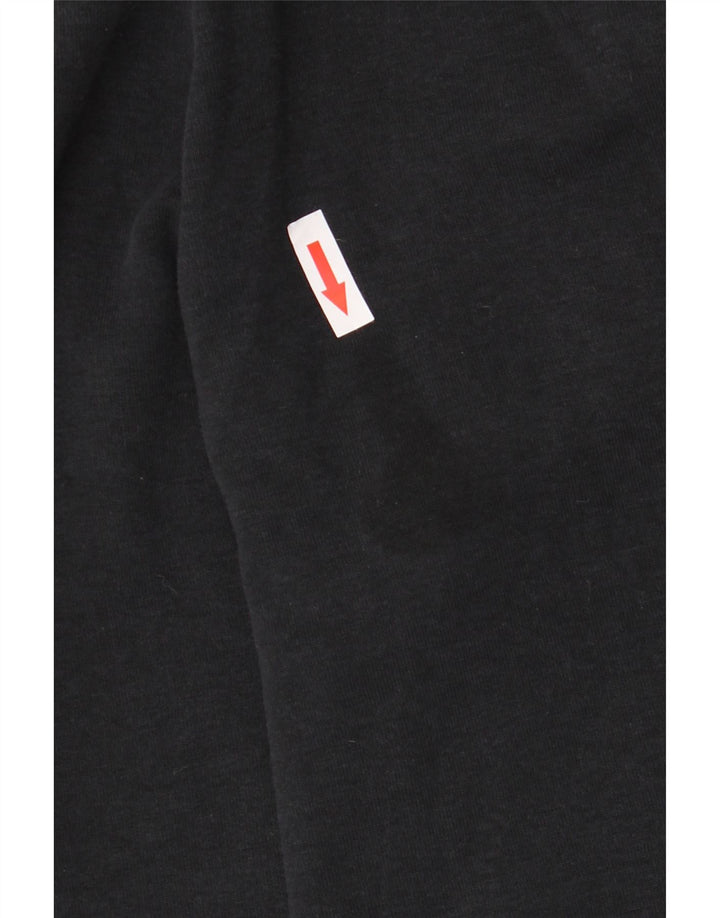 Pantaloni della tuta Nike Capri da donna UK 14 cotone medio nero