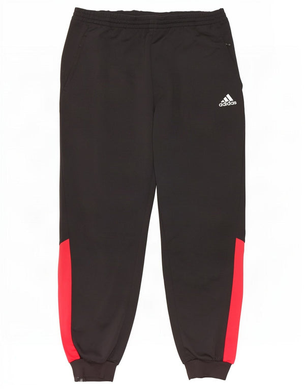 Pantaloni da tuta da uomo Adidas Joggers UK 48/50 XL Nero Colourblock