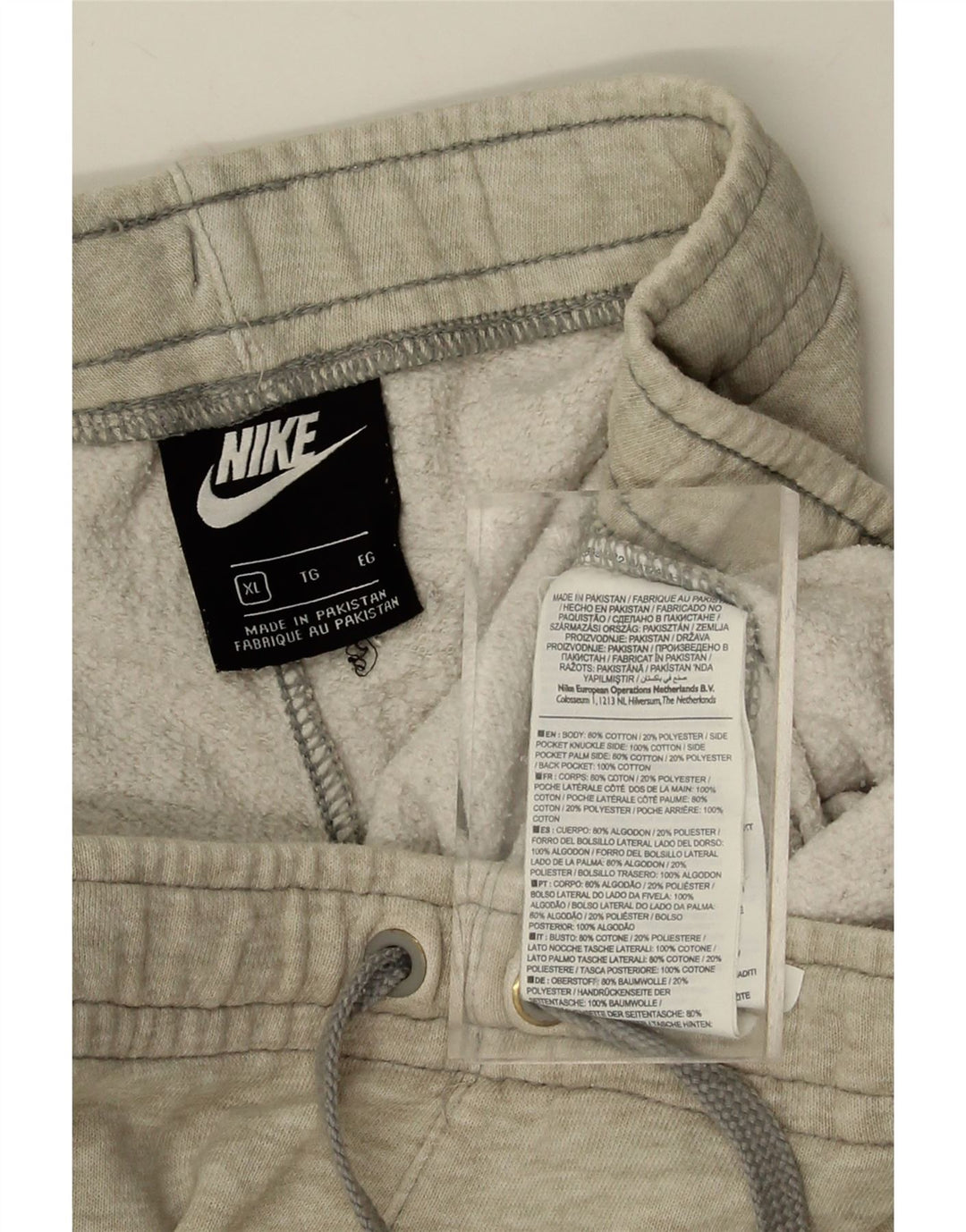 NIKE Mens Tracksuit Trousers XL Grey Polyester Vintage Nike and Second-Hand Nike from Messina Hembry 