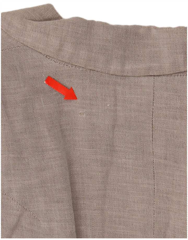 Giacca blazer corta aperta da donna Zara UK 12 Cotone grigio medio