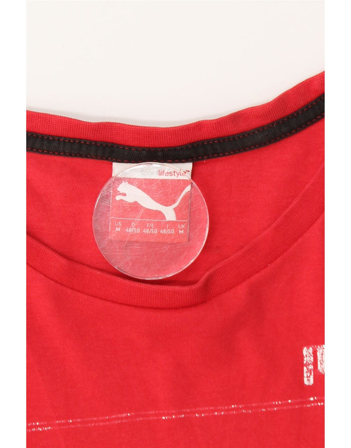 Maglietta grafica da uomo Puma Top rossa media