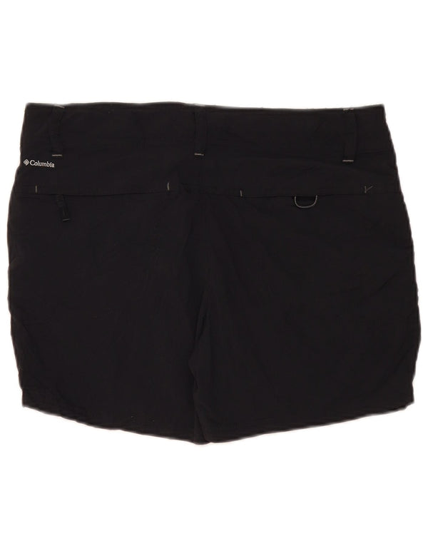 Pantaloncini cargo Columbia Omni-Shade da donna US 8 Medium W34 Nylon nero