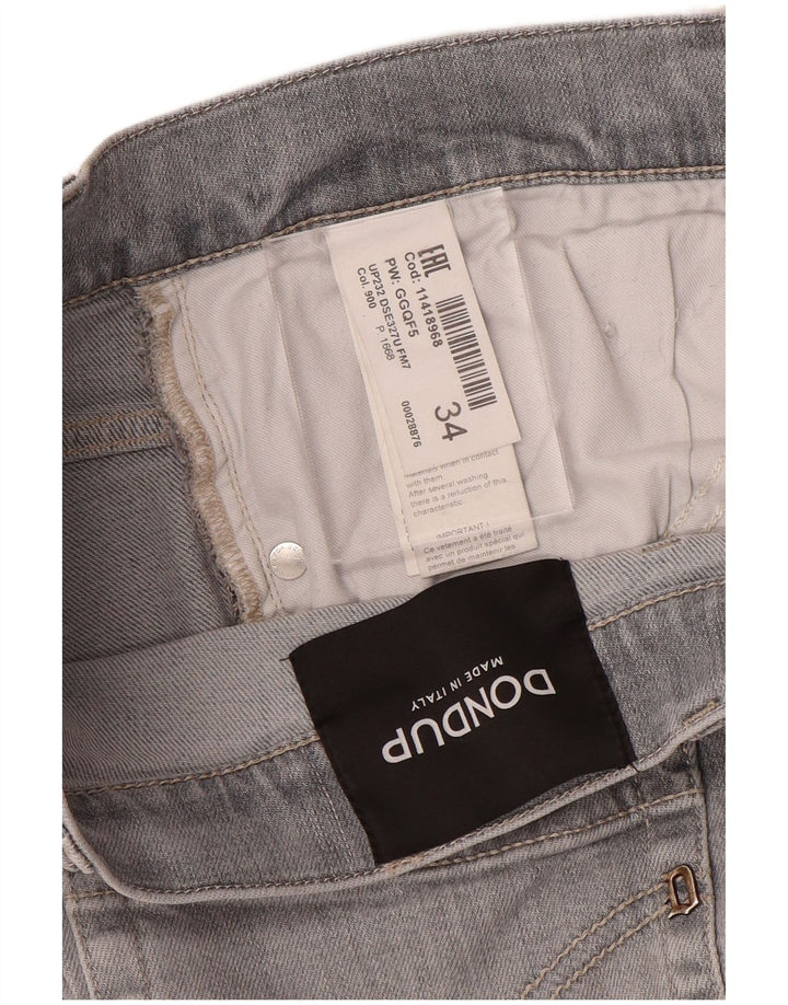 Jeans dritti da donna DONDUP W34 L31 cotone grigio