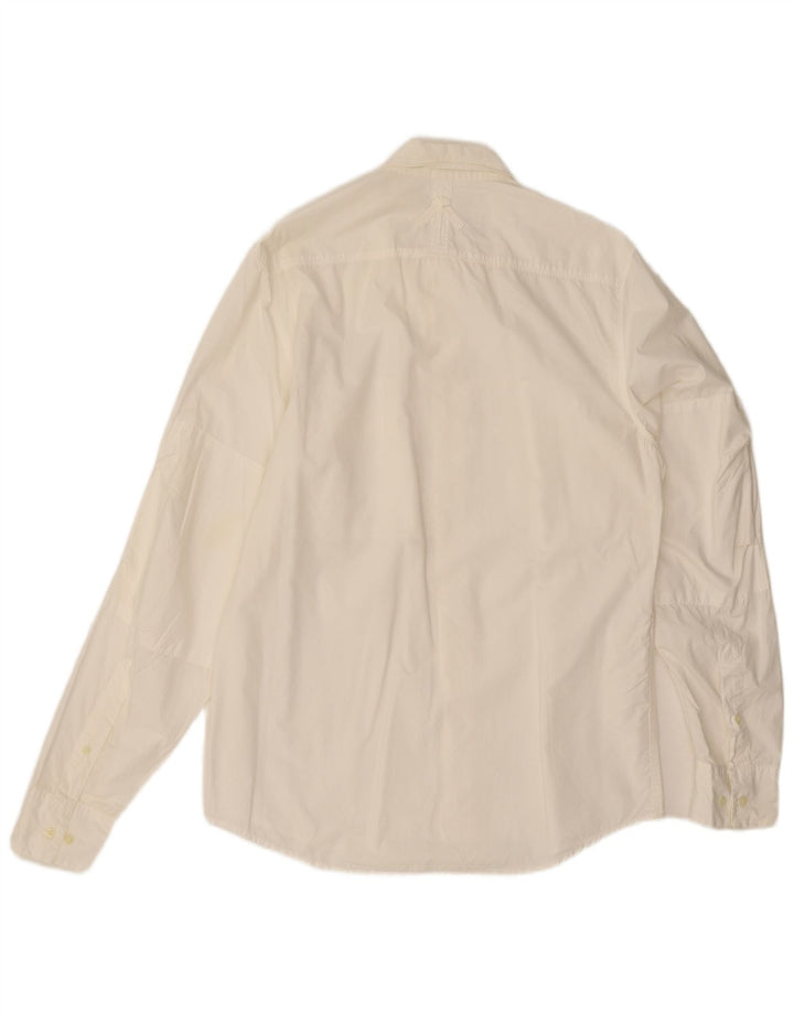 Camicia da velaio da uomo Murphy & Nye grande in cotone bianco sporco