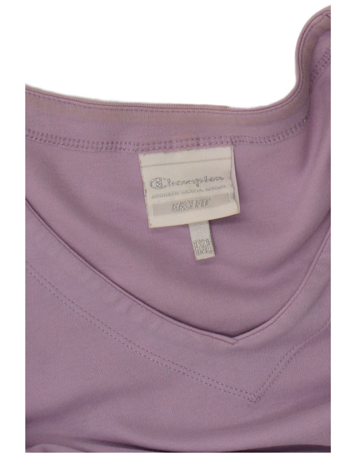CHAMPION Top da donna a vestibilità comoda a maniche lunghe UK 14 Viola medio