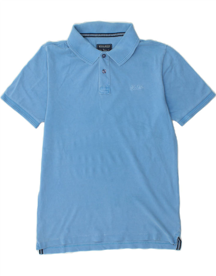 WOOLRICH Mens Polo Shirt Small Blue Vintage Woolrich and Second-Hand Woolrich from Messina Hembry 