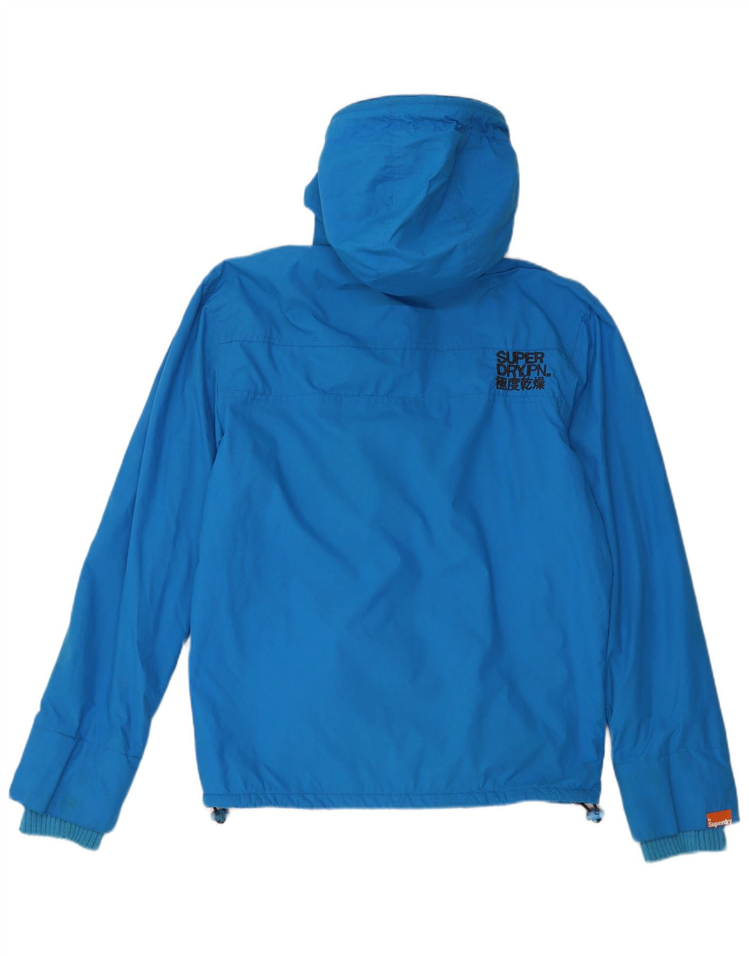 Giacca a vento da uomo con cappuccio The Windcheater SUPERDRY UK 40 grande blu