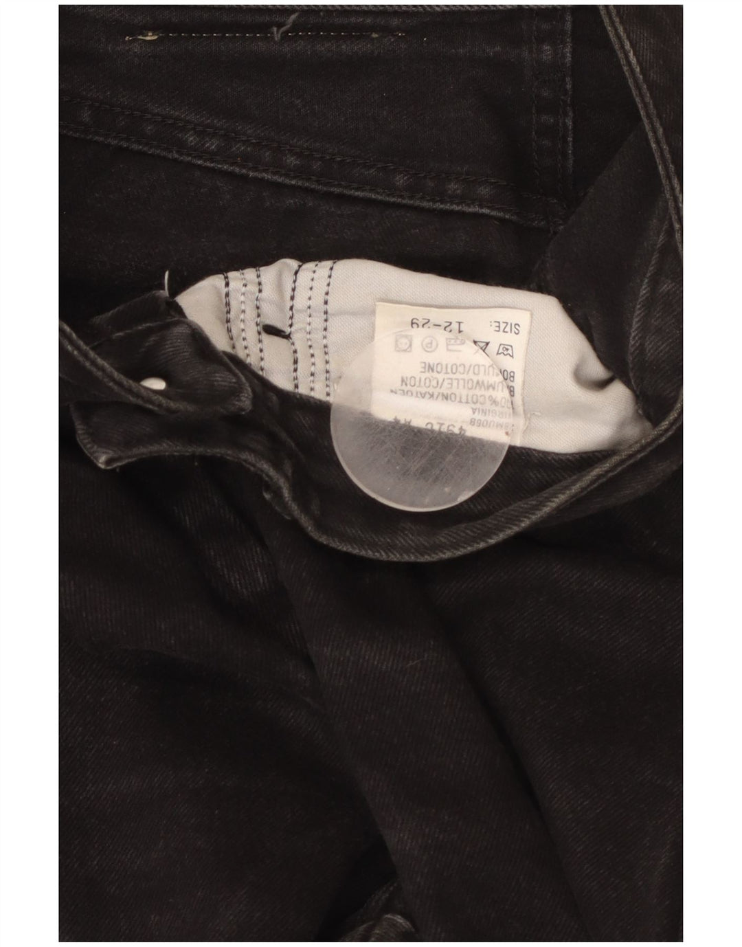 Jeans affusolati a vita alta da donna LEE US 12 Large W29 L29 cotone nero