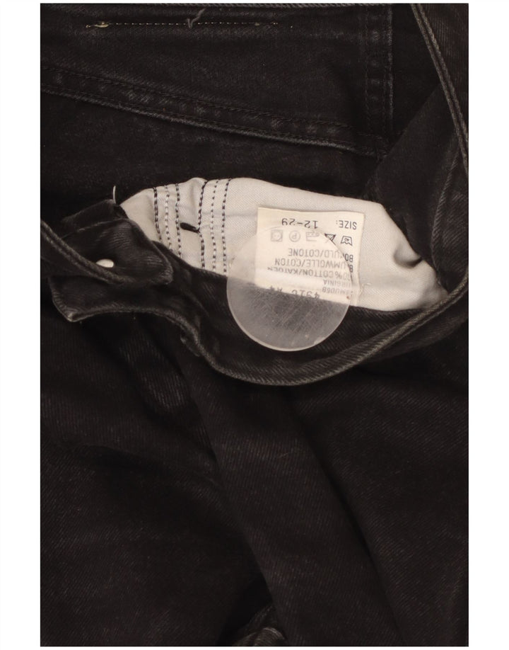 Jeans affusolati a vita alta da donna LEE US 12 Large W29 L29 cotone nero