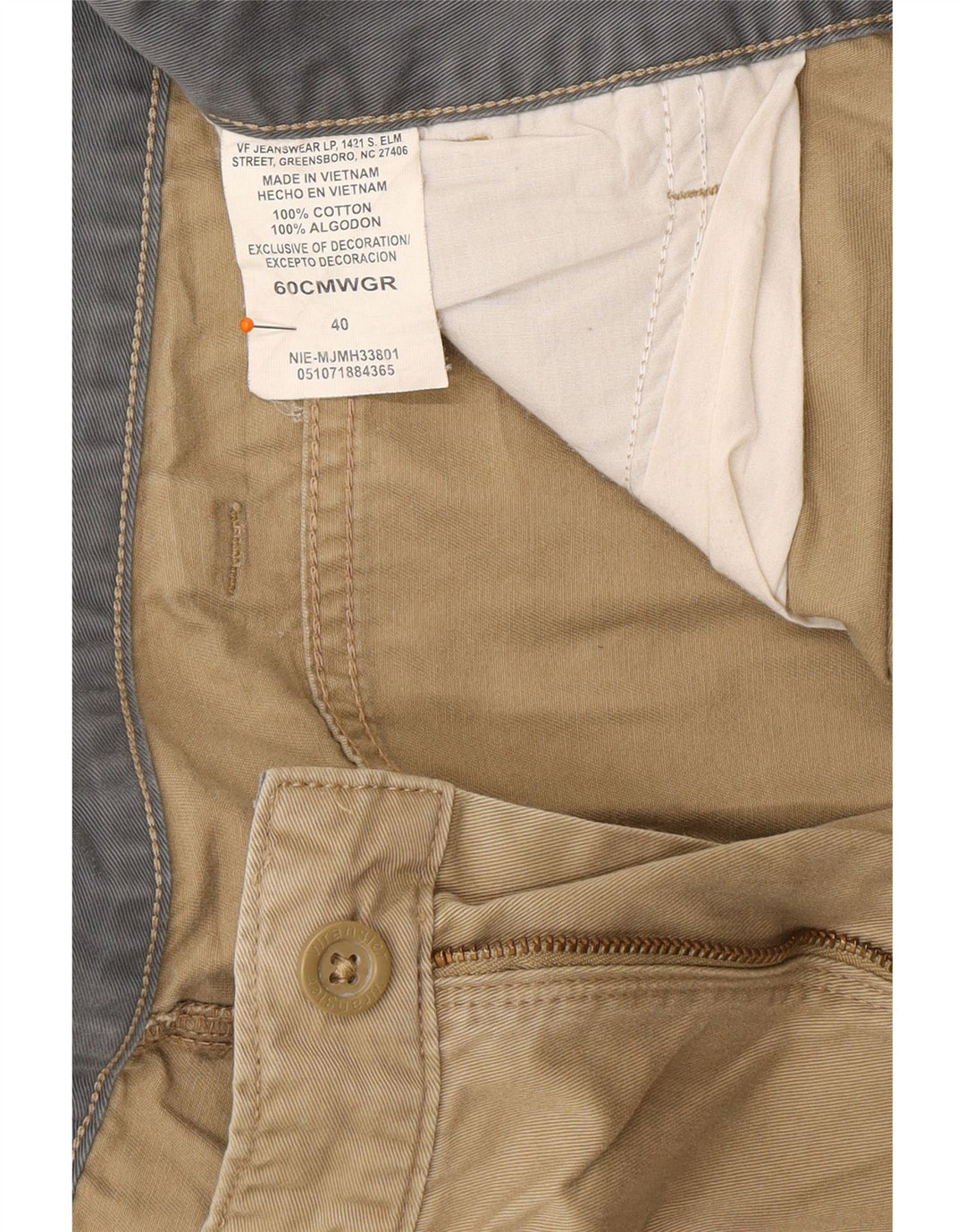 WRANGLER Mens Cargo Shorts W40 XL Beige Cotton Vintage Wrangler and Second-Hand Wrangler from Messina Hembry 