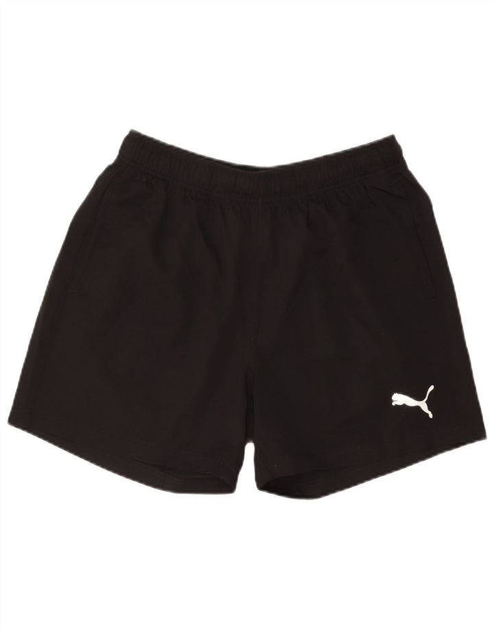 Pantaloncini sportivi da uomo Puma Large neri in poliestere