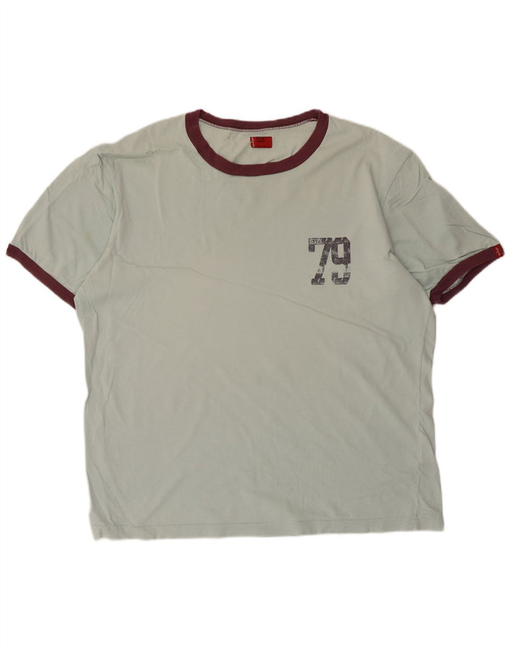 T-shirt grafica da uomo Levi's Top XL in cotone blu