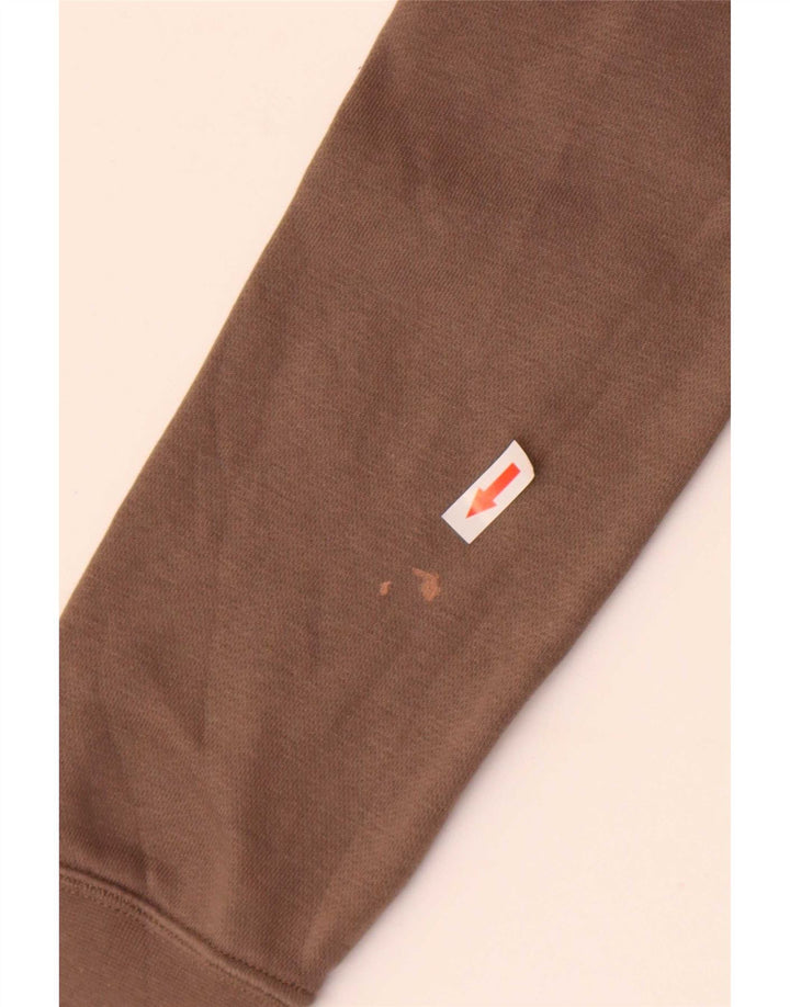 Felpa con cappuccio da uomo Nike Small in cotone marrone