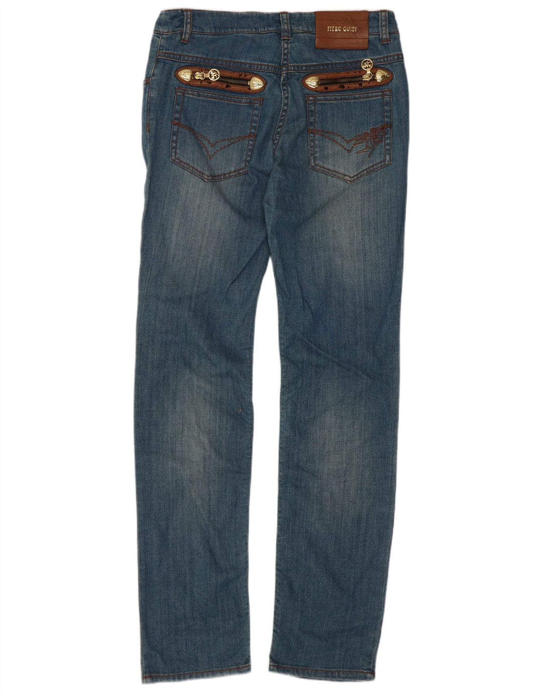 Jeans Slim Donna Piero Guidi W28 L31 Cotone Blu